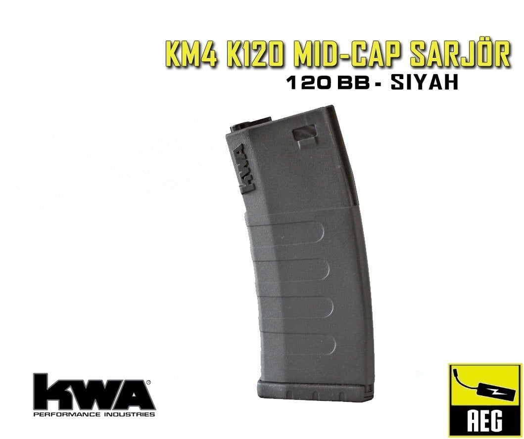 KWA M4/M16 MIDCAP 120BB Yedek Şarjör KM4 K120