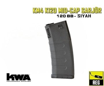 KWA M4/M16 MIDCAP 120BB Yedek Şarjör KM4 K120