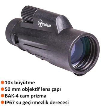 Firefield Siege 10x50R Taktik Monoküler / El Dürbünü