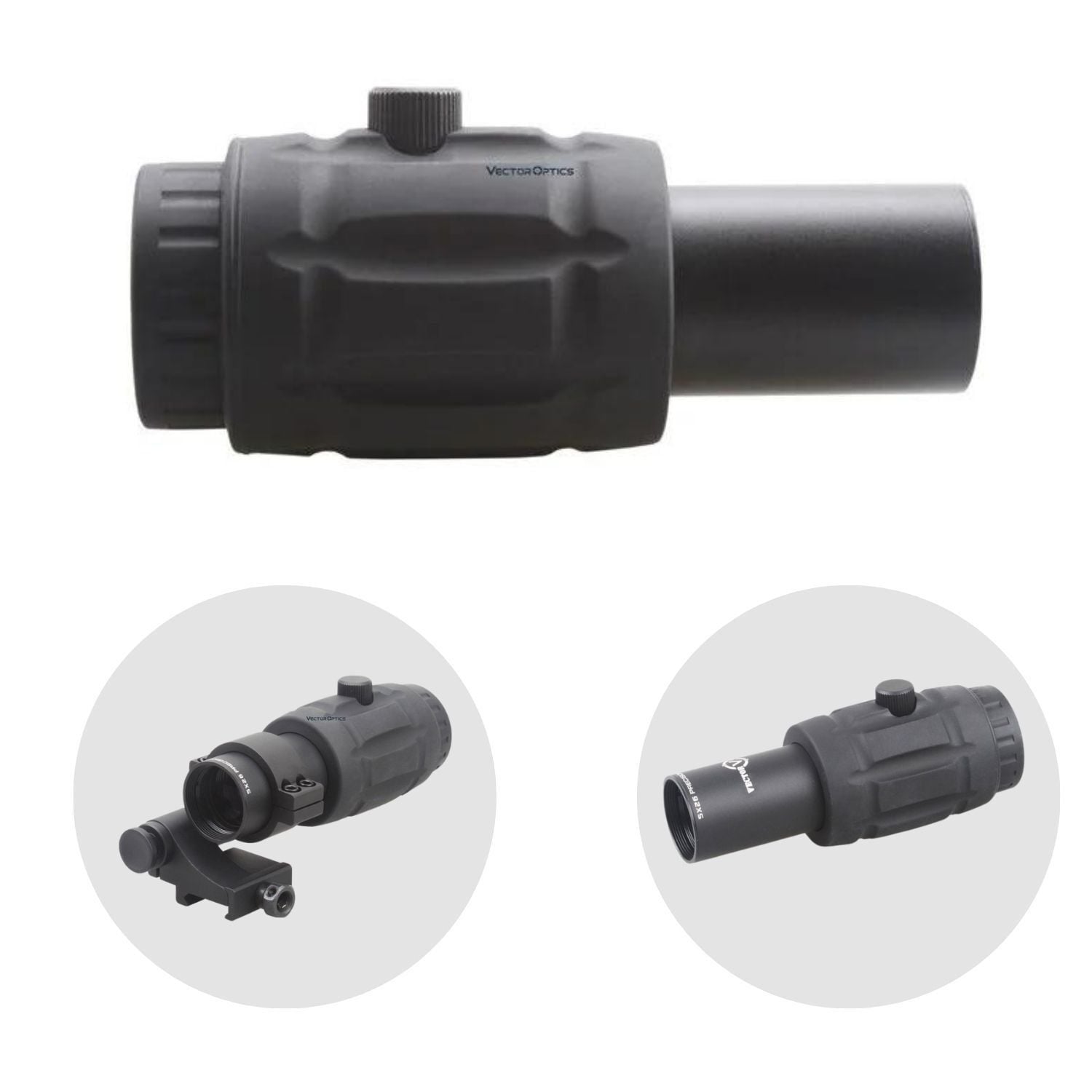 VECTOR Ayarlanabilir 5x26 MAGNIFIER Flip Slide Mount Yakınlaştırıcı SCOT-08 SCMF-15