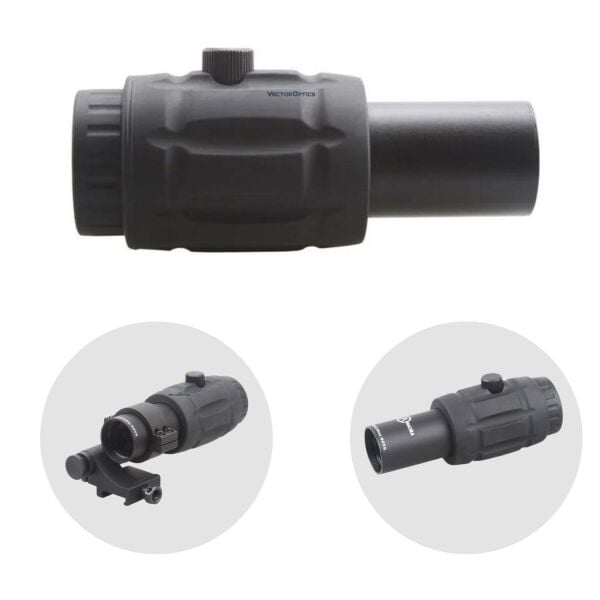 VECTOR Ayarlanabilir 5x26 MAGNIFIER Flip Slide Mount Yakınlaştırıcı SCOT-08 SCMF-15