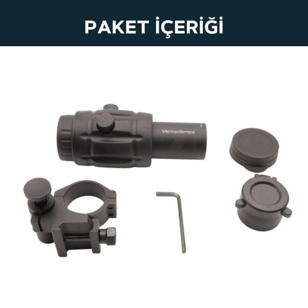 VECTOR 4x MAGNIFIER Flip Slide Mount Yakınlaştırıcı SCMF-14 (Ex SCOT-29)