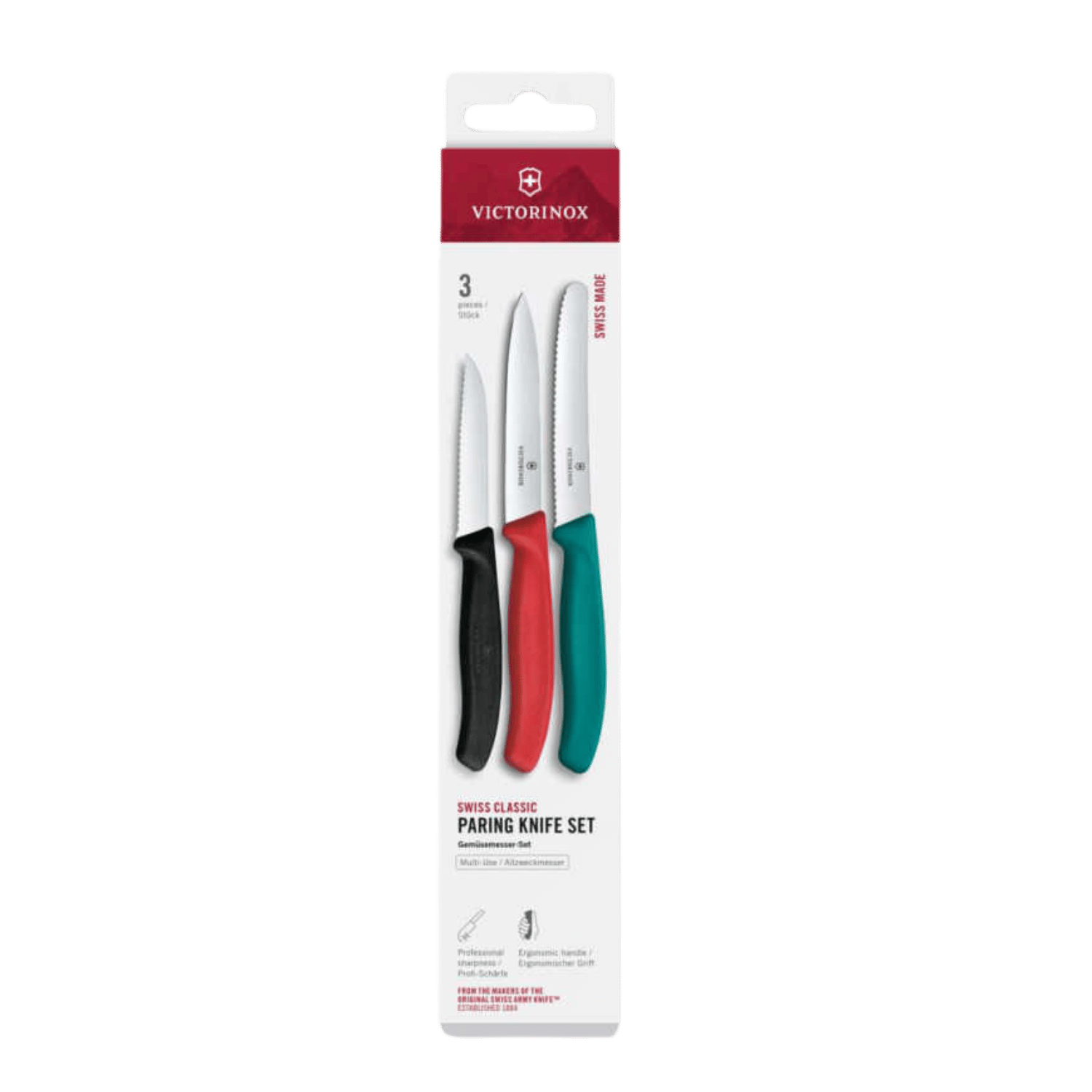 Victorinox 6.7116.34C1 Swiss Classic 3lü Bıçak Set, Renkli