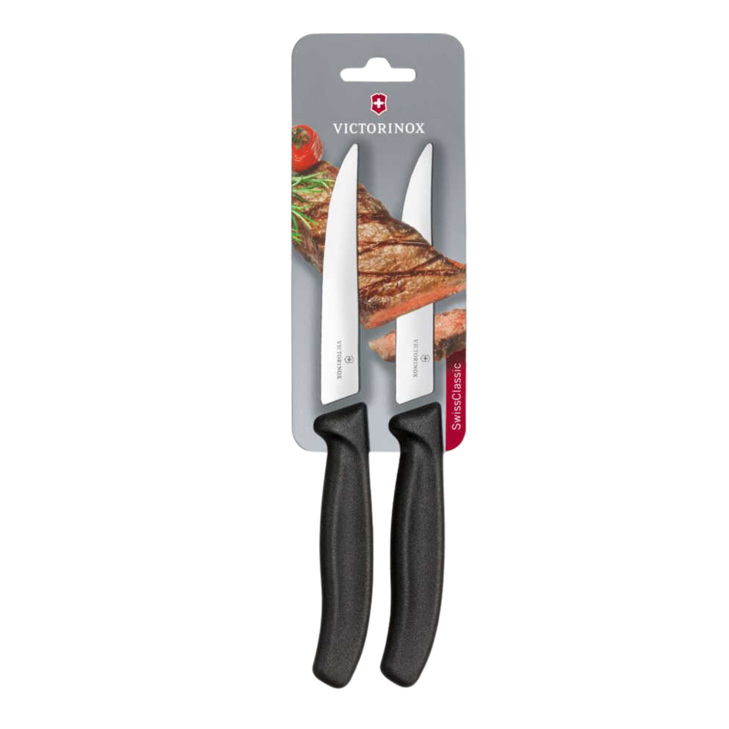Victorinox Swiss Classic 12cm Düz Biftek Bıçağı, Siyah, Blisterli