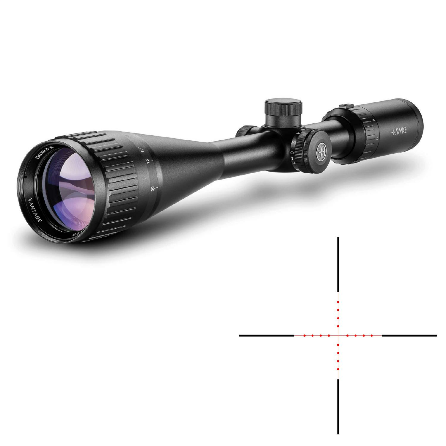 HAWKE Vantage 1'' SFP 6-24x50 AO IR (Mil Dot) Tüfek Dürbünü 14265