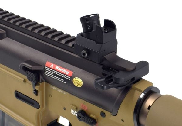 Golden Eagle HK417 Full Metal 70BB Midcap Şarjörlü Mosfet CERACOTE TAN Airsoft Tüfek - ÇÖL RENGİ