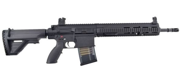 Golden Eagle HK417 Full Metal 70BB Midcap Şarjörlü Mosfet CERACOTE  Airsoft Tüfek - Siyah