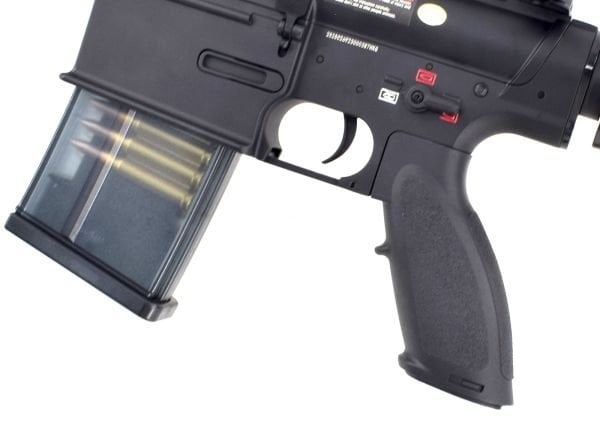 Golden Eagle HK417 Full Metal 70BB Midcap Şarjörlü Mosfet CERACOTE  Airsoft Tüfek - Siyah