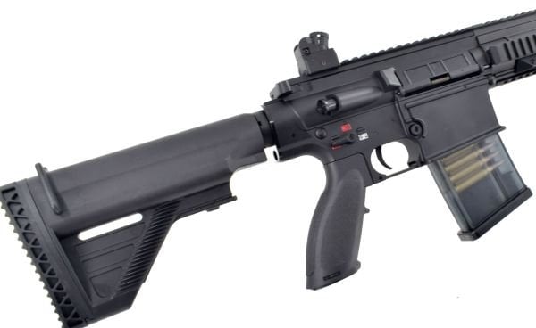 Golden Eagle HK417 Full Metal 70BB Midcap Şarjörlü Mosfet CERACOTE  Airsoft Tüfek - Siyah