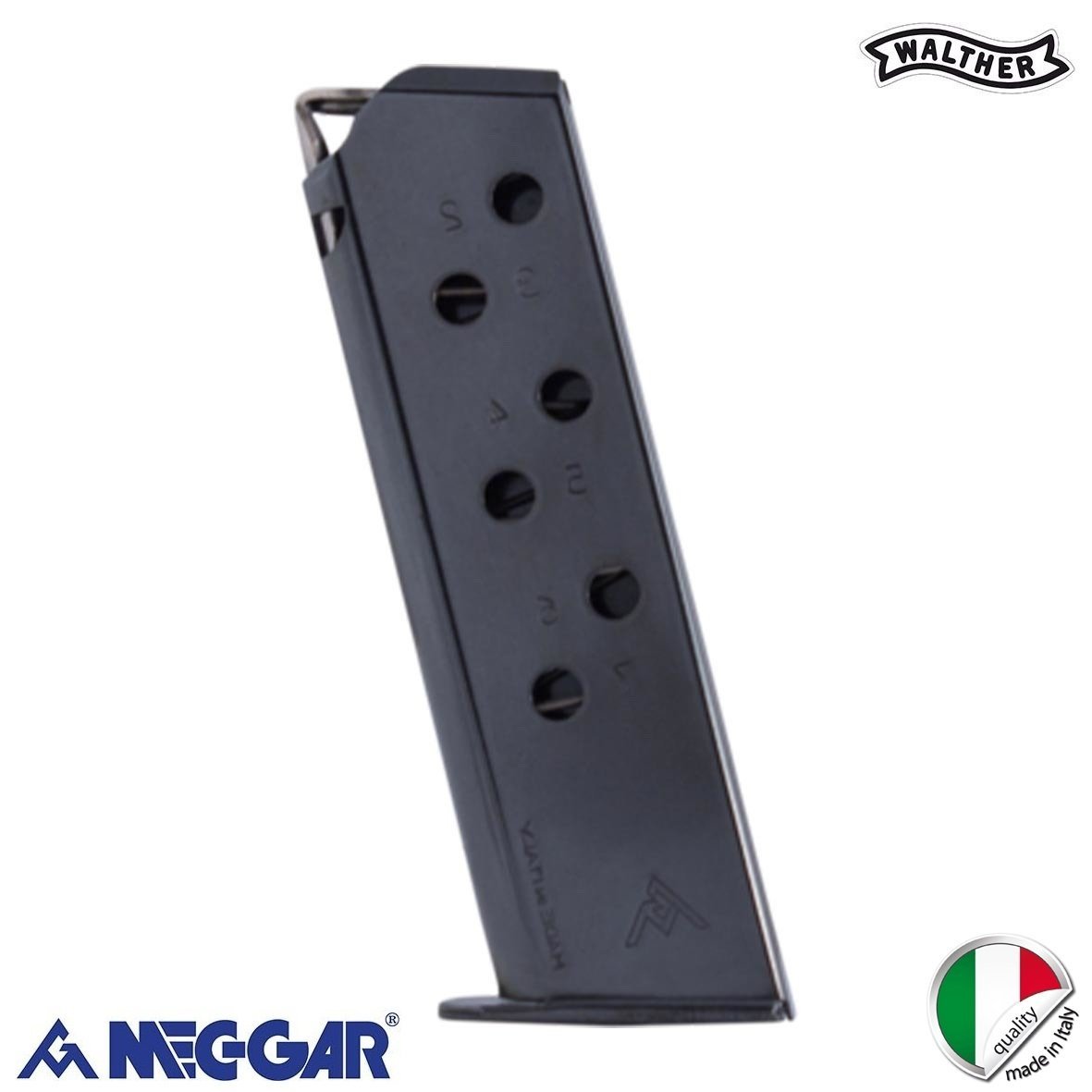 MEC-GAR Walther PPK/S.380 ST - Kısa 9mm Siyah Tabanca Şarjörü