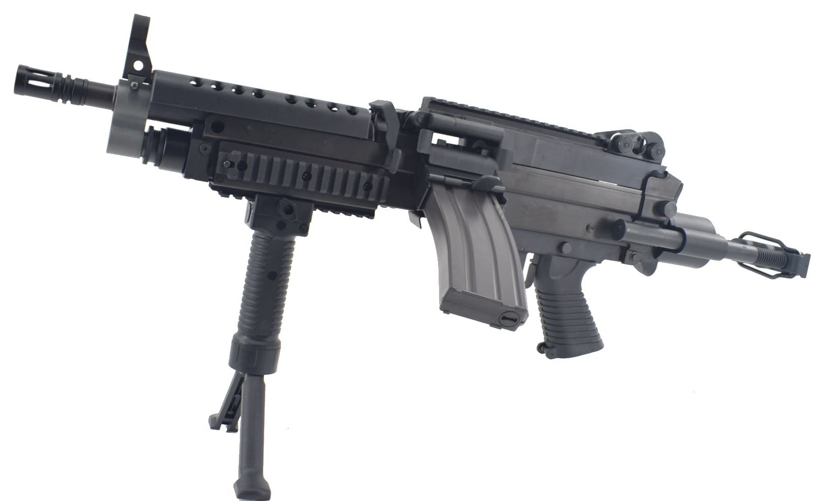 A&K T8 SPS M249K AEG LMG Air Rifle- Lightweight version Airsoft Tüfek
