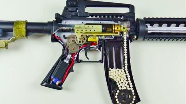 EL Airsoft V3 Gearbox DOLU M120 MOTOR DAHIL FULL AK47/74 SET EL-3D-M120-1