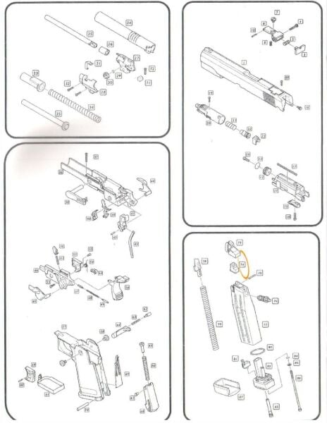 WE HI-CAPA 5.1 GBB MAGAZINE GASKET #74 ŞARJÖR GAZ ÇIKIŞ CONTASI