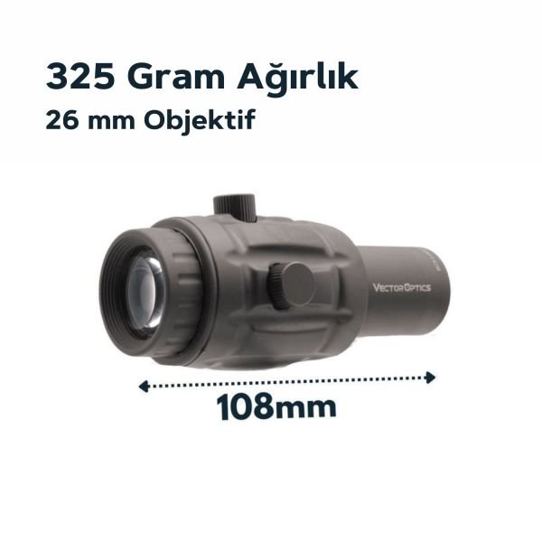 VECTOR 3x MAGNIFIER Yakınlaştırıcı SCOT-07A  SCMF-10