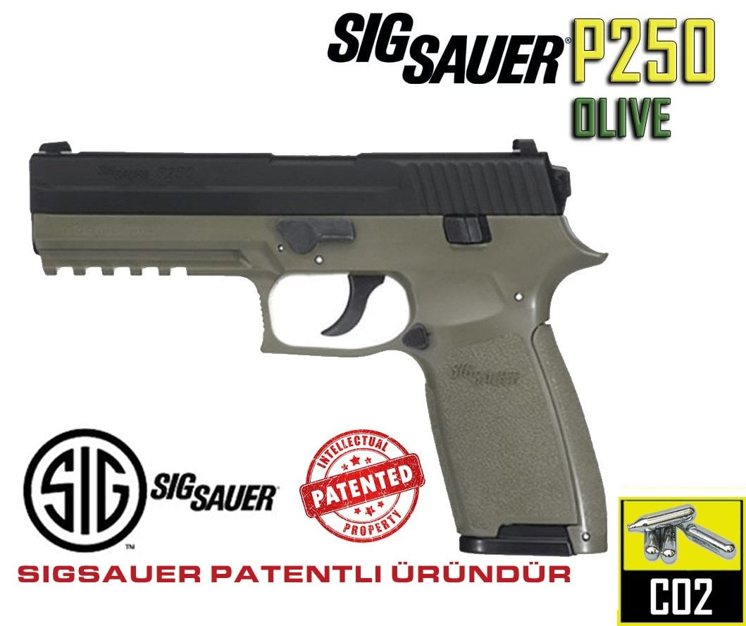 SIG SAUER P250 OLIVE DRAP HAVALI TABANCA