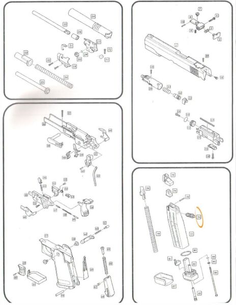 WE HI-CAPA 5.1 GBB GAS OUTLET VALVE / GAZ ÇIKIŞ VALFİ PARÇA #76