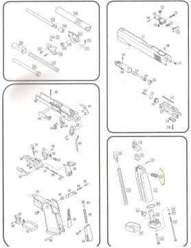 WE HI-CAPA 5.1 GBB GAS OUTLET VALVE / GAZ ÇIKIŞ VALFİ PARÇA #76