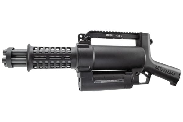 WELL PRO M-Lok Chainsaw Electric Rotating Micro M134 Gatling Mini Vulcan AEG Airsoft Tüfek