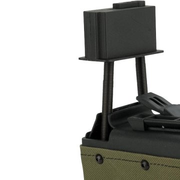 AK 1500BB Airsoft M249 AEG Tüfek Box Şarjör - Yeşil