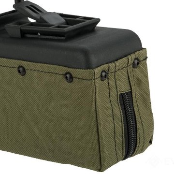 AK 1500BB Airsoft M249 AEG Tüfek Box Şarjör - Yeşil