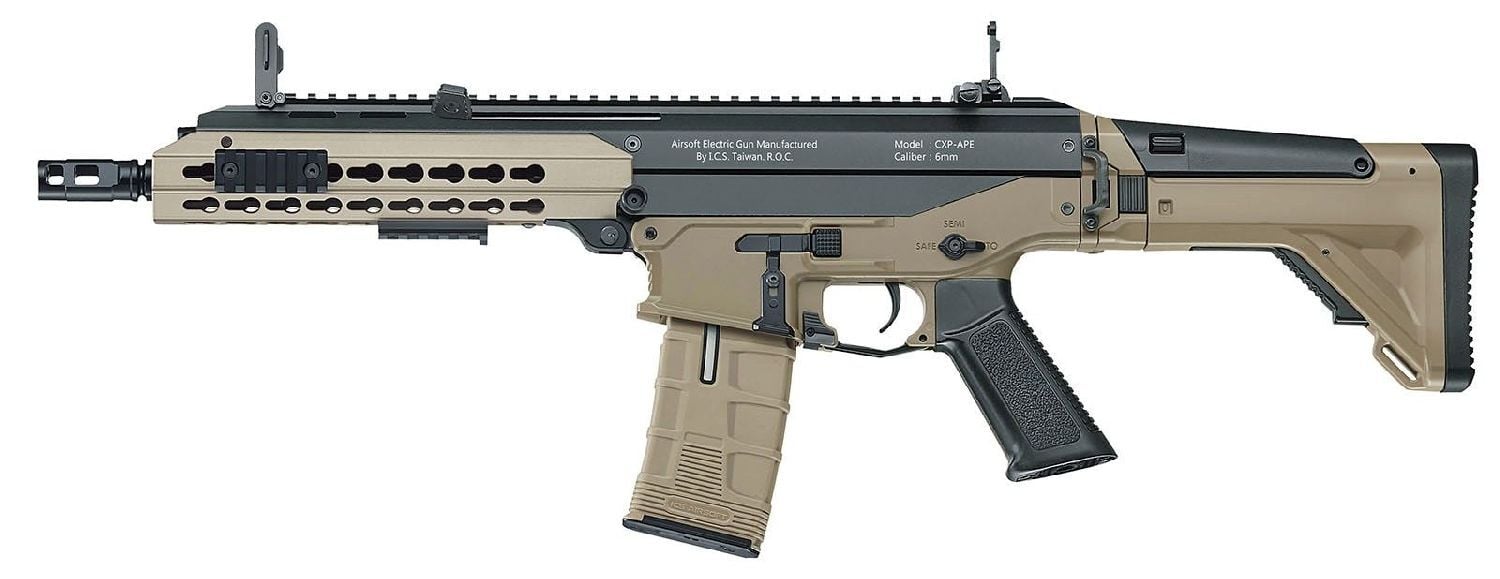 ICS CXP-APE Short EBB Siyah Tan Dual Tone AEG Airsoft Tüfek