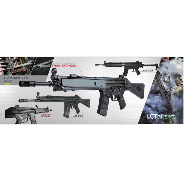 LCT LK-33 A3 Full Metal Airsoft AEG Tüfek – 300 BB – Ayarlanabilir Dipçik
