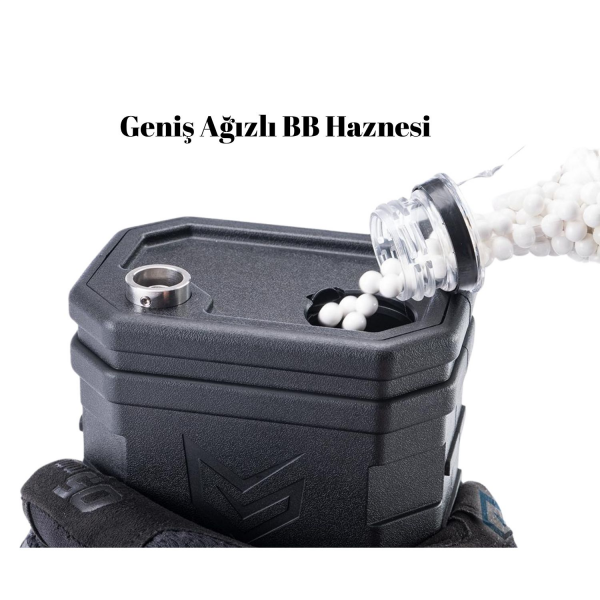 EMG Autobot 1400 BB LiPo Destekli Hızlı BB Yükleyici – Siyah