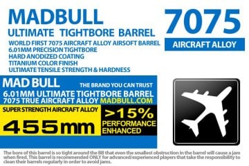 MADBULL ULTIMATE  6.01mm 7075Alüminyum Tight Bore İç Namlu 455mm