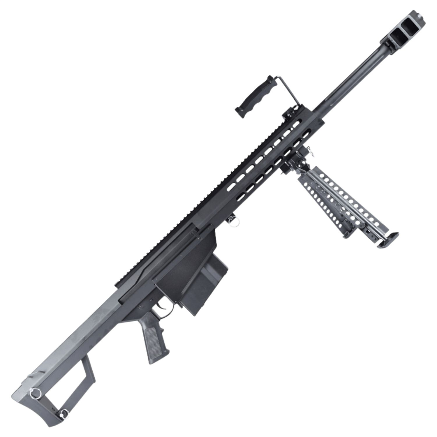 SnowWolf BARRETT M82A1 BK CQB Kısa Namlu AEG Siyah Airsoft Sniper Tüfeği