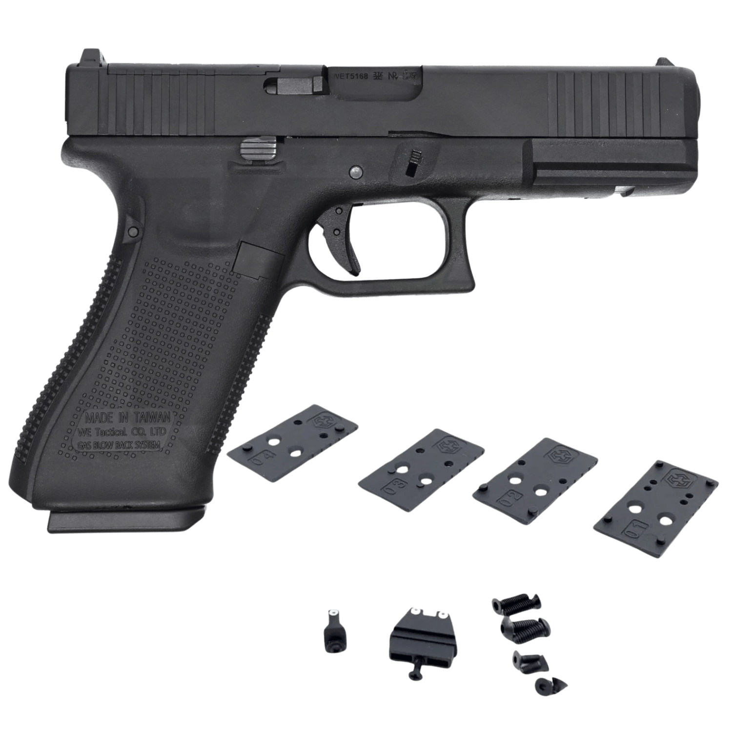 WE GLOCK G17 GEN5 MOS RMR REDDOT AYAKLI SIYAH GBB AIRSOFT TABANCA