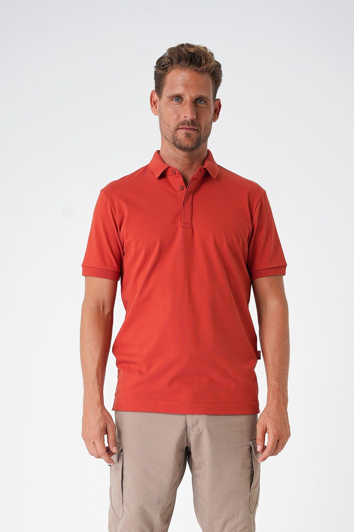 Casual Ryker Polo T-shirt  - P-000593 Casual Ryker Polo T-shirt  - P-000593 KİREMİT S KİREMİT S