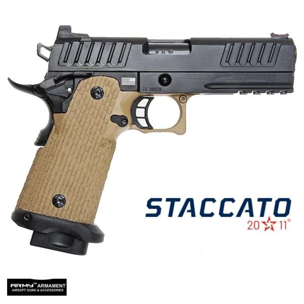 ARMY ARMAMENT R603 STI STACCATO P DESERT GBB AIRSOFT Tabanca - Çöl Rengi