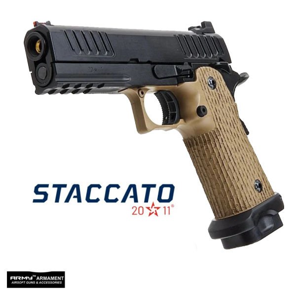 ARMY ARMAMENT R603 STI STACCATO P DESERT GBB AIRSOFT Tabanca - Çöl Rengi