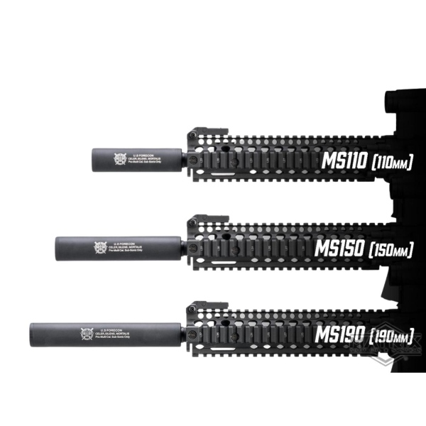 Matrix Airsoft Mock Silencer / Barrel Extension (Model: Blank / Black / 110mm)