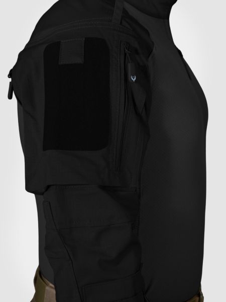 MUDEIR Operasyon URAZ T-shirt Dry touch Ripstop Uzun Kol SİYAH