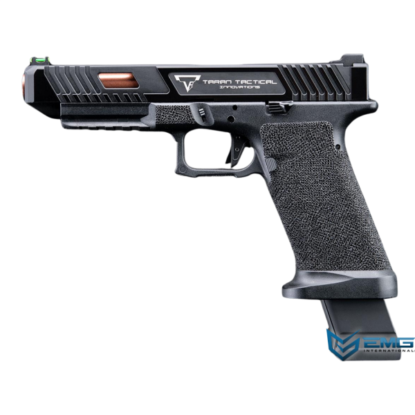 EMG Taran Tactical Licensed JW2 Combat Master GBB Airsoft Gazlı Blowback Tabanca (Siyah – 6.01mm İç Namlu, Taktik Sürgülü)