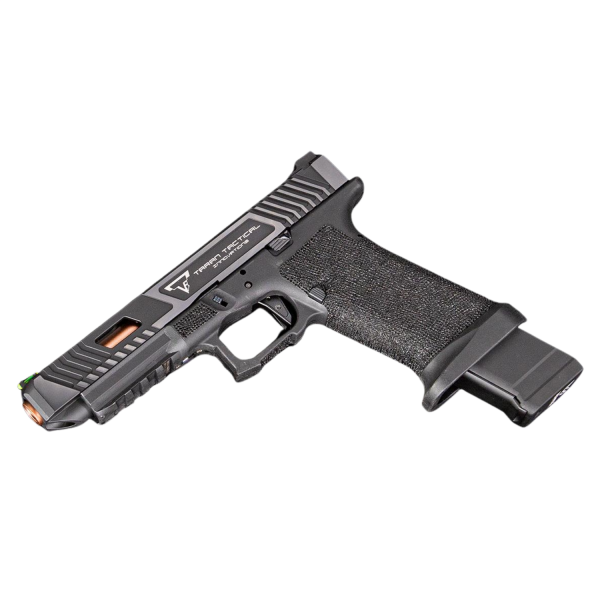 EMG Taran Tactical Licensed JW2 Combat Master GBB Airsoft Gazlı Blowback Tabanca (Siyah – 6.01mm İç Namlu, Taktik Sürgülü)