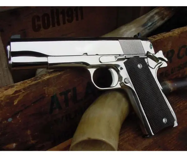 WE COLT 1911 Silver Klasik Siyah Kabza GBB Airsoft Tabanca
