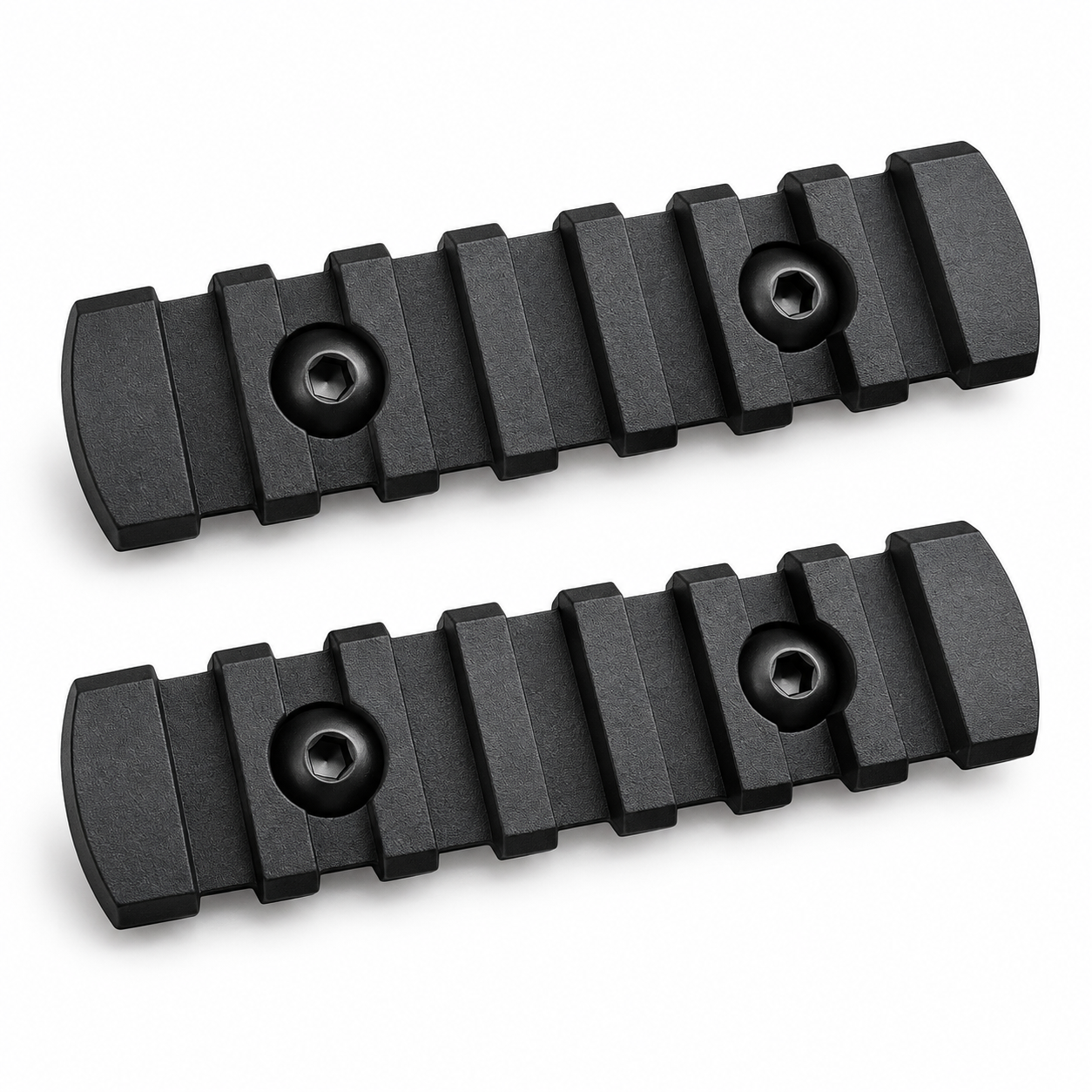 ISG Tactical M-LOK Uyumlu 7 Slot Siyah Picatinny Ray – 2'li Set