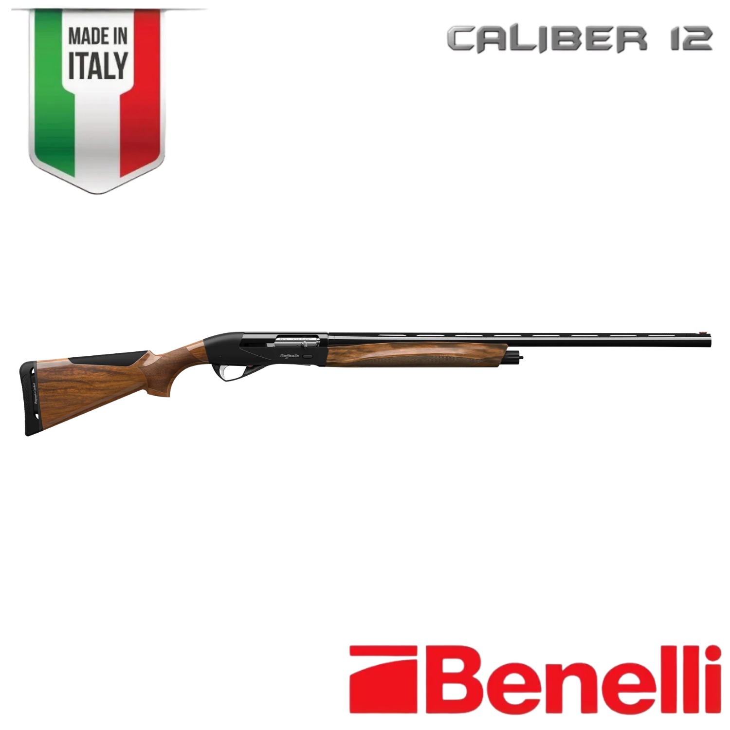 BENELLİ RAFFAELLO BLACK YARI OTO. YİVSİZ AV TÜFEĞİ 12CAL 71CM