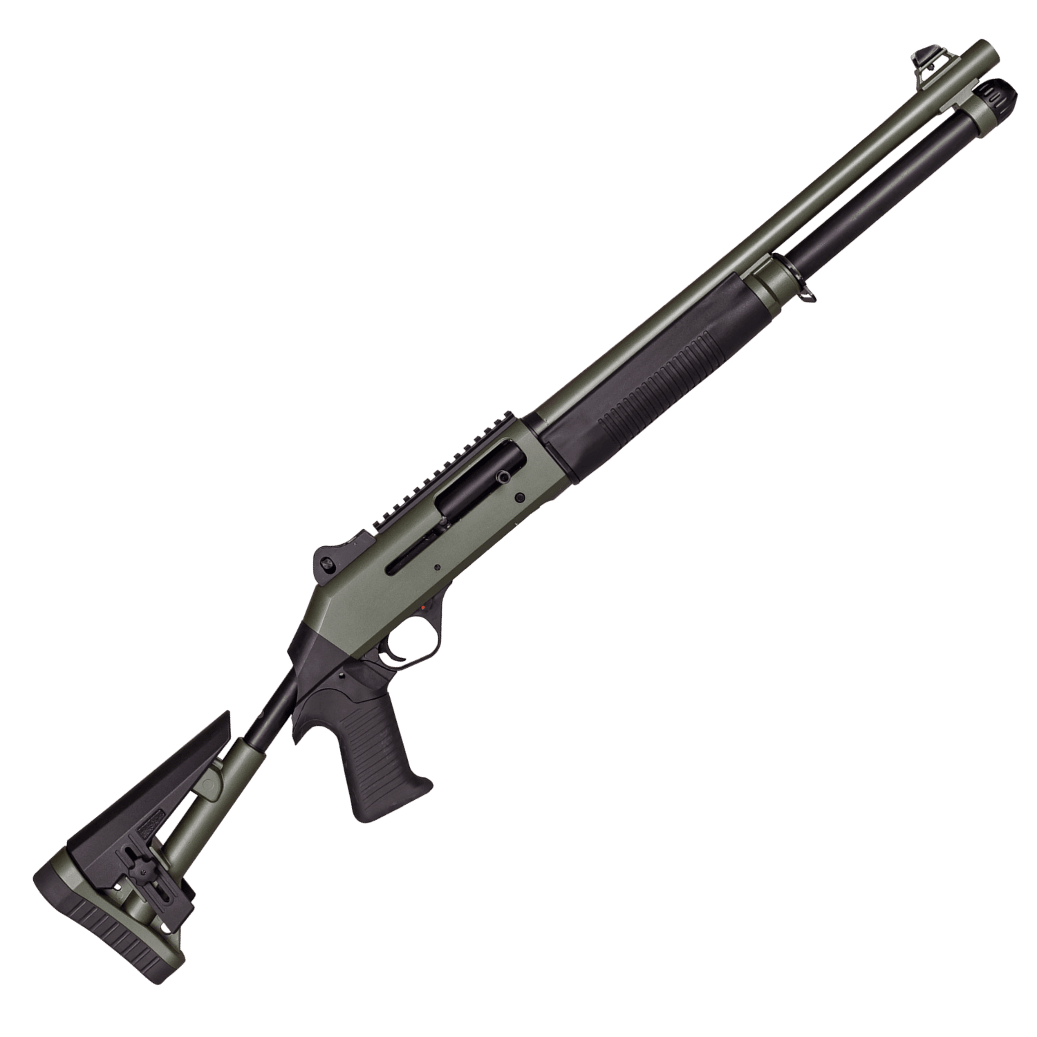 CROSSFİRE S4 12 CAL. YARI OTOMATİK YİVSİZ TÜFEK (TÜP ŞARJÖRLÜ) AL 6+1 47CM YEŞİL