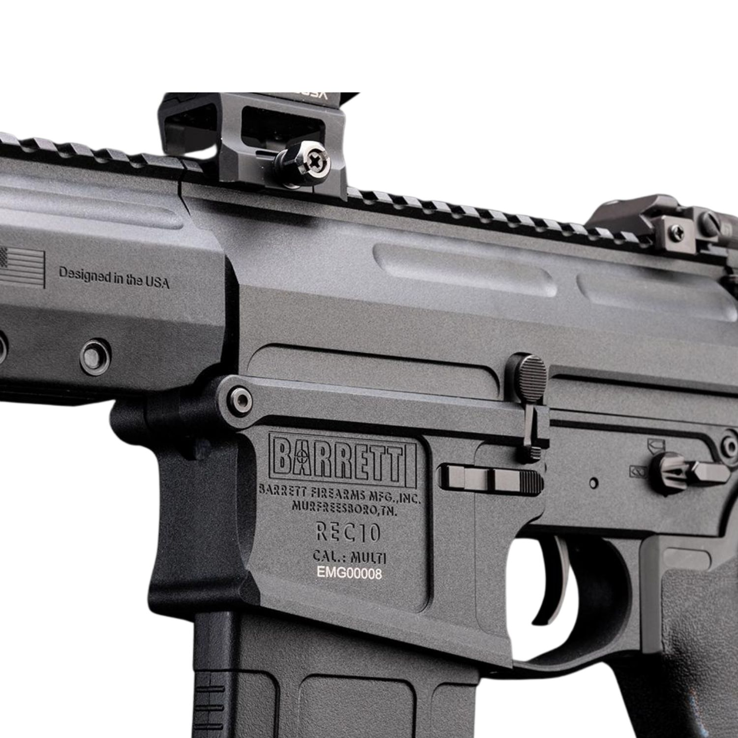 EMG Cyma Barrett REC10 11.5 inç Siyah ESHOOTER MOSFET Airsoft AEG Tüfek