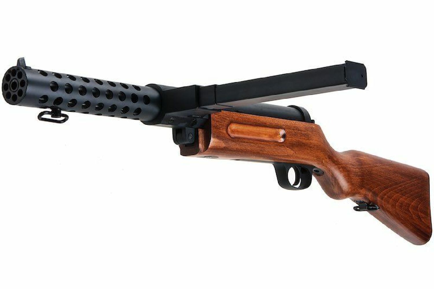 SNOW WOLF Bergmann Patentli MP-18 SMG Full Metal & Gerçek Ağaç AEG Airsoft Tüfek