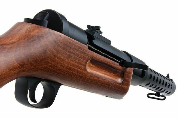 SNOW WOLF Bergmann Patentli MP-18 SMG Full Metal & Gerçek Ağaç AEG Airsoft Tüfek