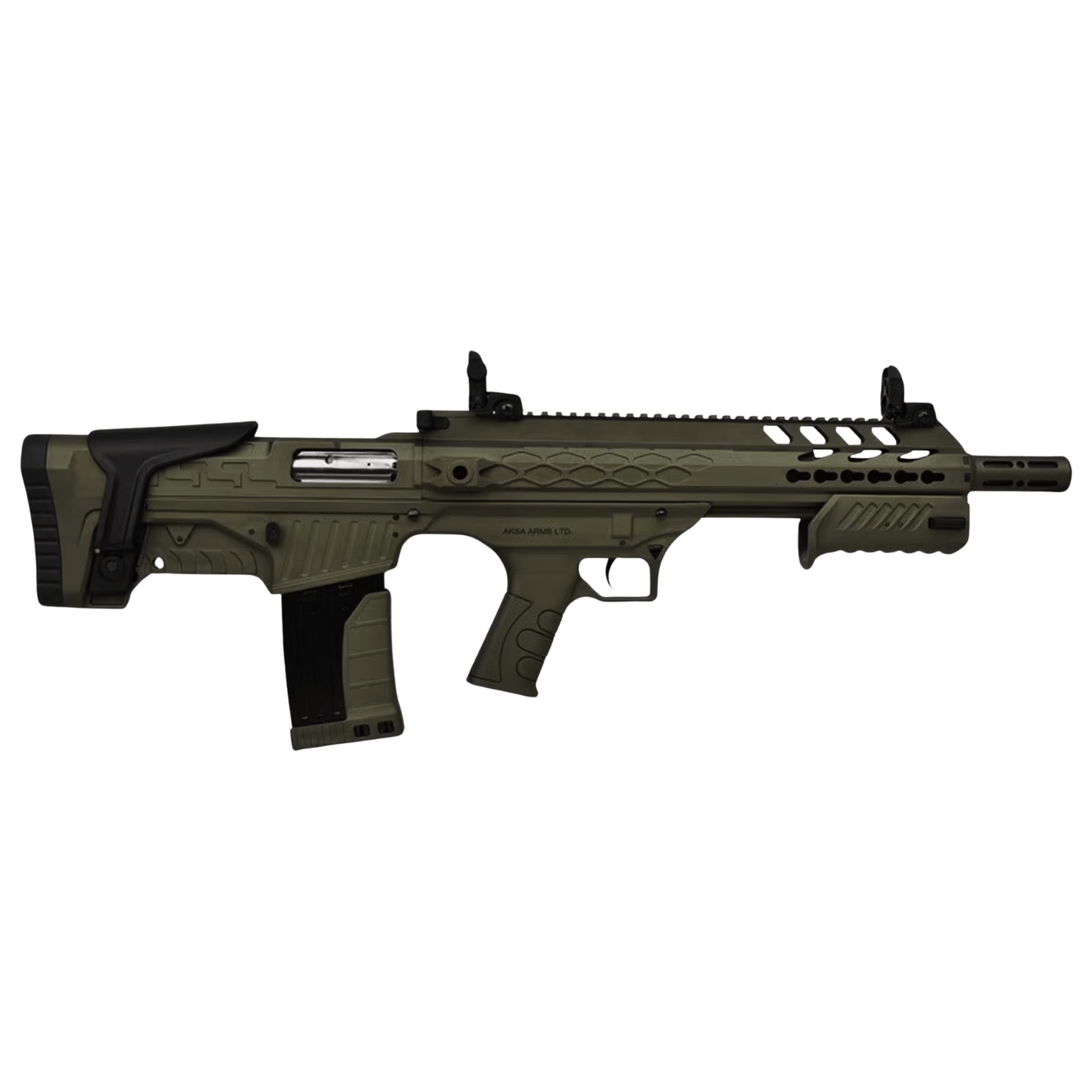 CROSSFİRE T-12 12 CAL. Y. OTO POMPALI YİVSİZ TÜFEK(BULLPUP-DİKEY FİŞEK HAZNELİ) BH-1212 47CM YEŞİL