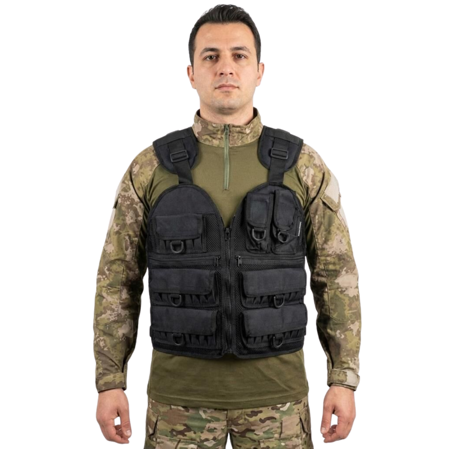 SS 37 Fişeklikli Avcı Yeleği - Taktik ve Outdoor Kullanım için SİYAH