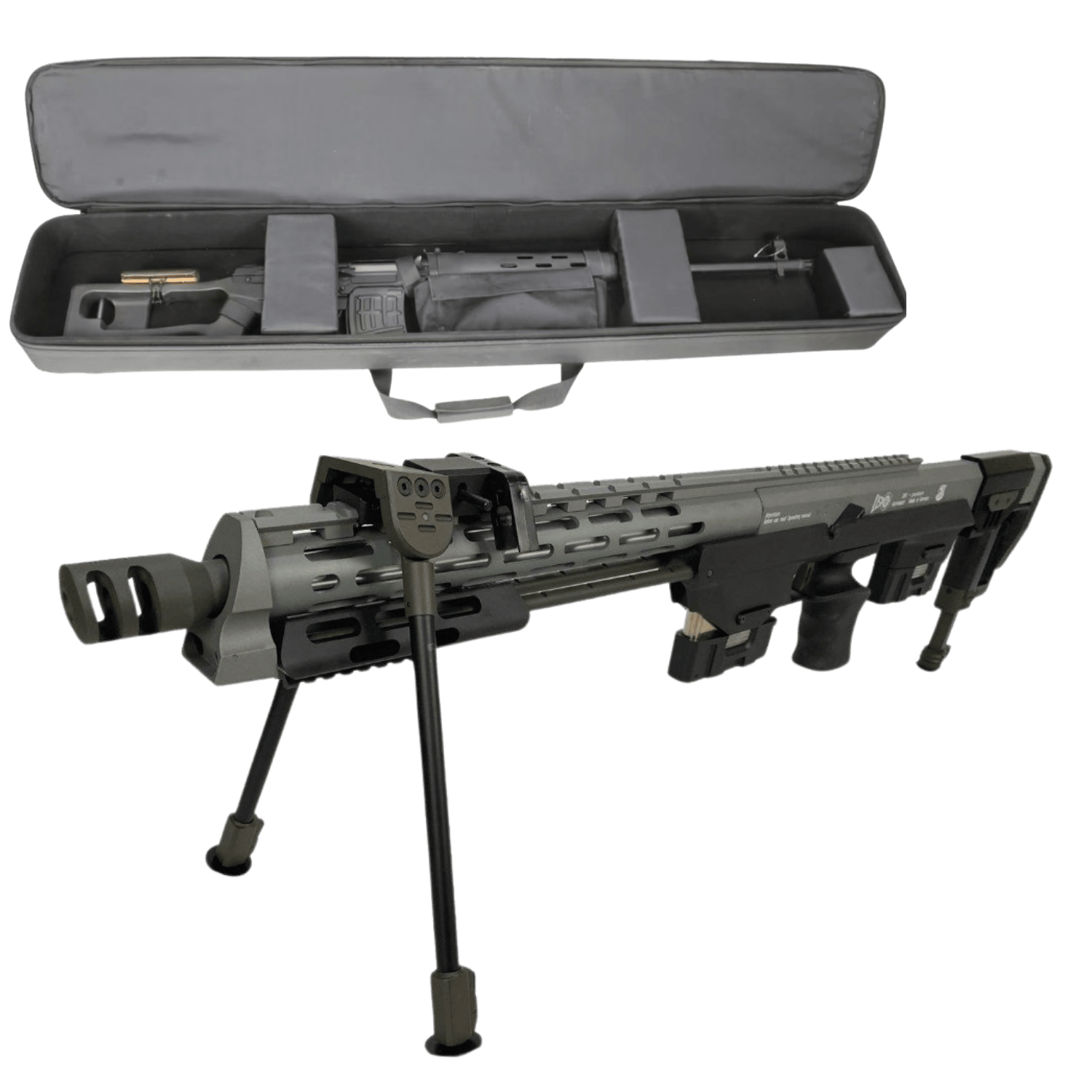 S&T DSR1 Gray GasBlowback Sniper +EVACase (STGS05GYN) Airsoft Tüfek