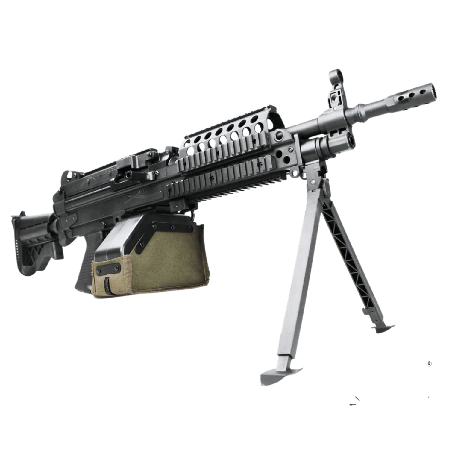 S&T MK46 MOD0 Airsoft AEG Tüfek Siyah Tambur Şarjörlü (STAEG103M46BN)