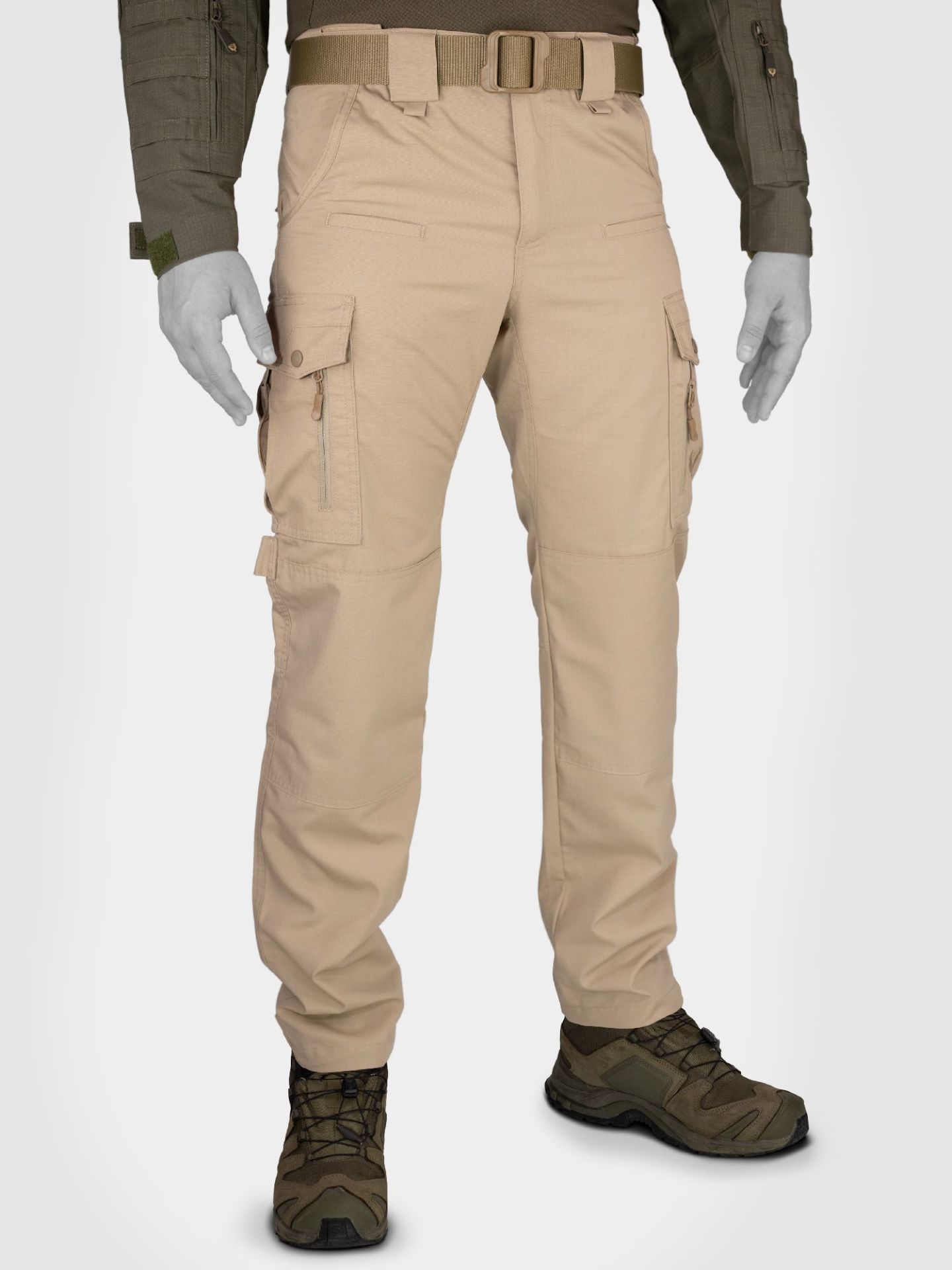 MUDEIR Ripstop Kumaş 8 Cepli Alp Börü Pantolon BEJ MUDEIR Ripstop Kumaş 8 Cepli Alp Börü Pantolon BEJ XS XS