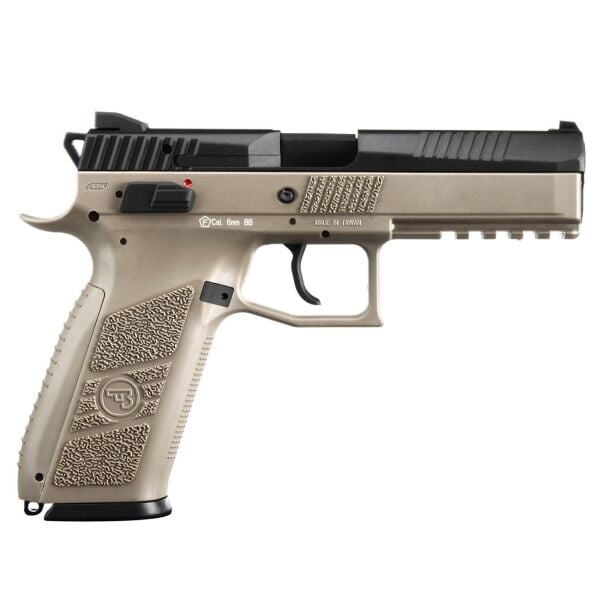 ASG CZ 75 P09 Duty Siyah Tan GBB Airsoft Tabanca / Orjinal Çantasıyla